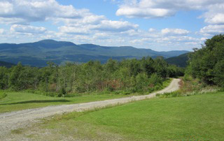 Road leading to Northern Vermont property.
